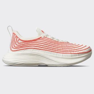 Athletic Propulsion Labs Womens TechLoom Zipline Ivory Blood Orange Sneaker in Ivory-Bloodorange at Nordstrom, Size 10
