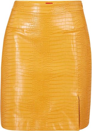 HUGO BOSS Hugo Roella-1 rok voor dames in Oranje