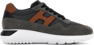 Hogan Interactive 3 lace-up sneakers - men - Suede/Calf Leather/Polyester/Rubber - 5,5 - Grey