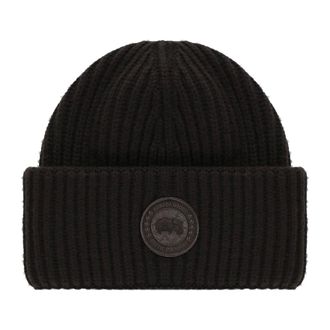 Canada Goose Cashmere Blend Double-Fold Toque - Dames - Accessoires - Bruin - Maat: ONE Size Kasjmier