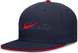 Nike Arizona Pro Nike Mens Dri-FIT College Fitted Hat in Blue | NC1141SUAN-A2C