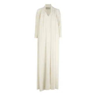 Cortana Bello- abito in seta elasticizzata color avorio - - Dresses - Donna - Bianco - M