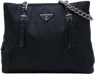 Prada Pre-owned Vintage Tote - Dames - Vintage Schoudertas - Zwart - ONE Size - Leer - Vintage