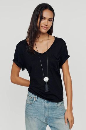 Pilcro Quinn Drapey V-Neck Tee