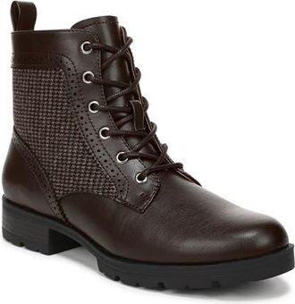 Life Stride Lena Combat Boot in Dark Chocolate at Nordstrom, Size 5.5