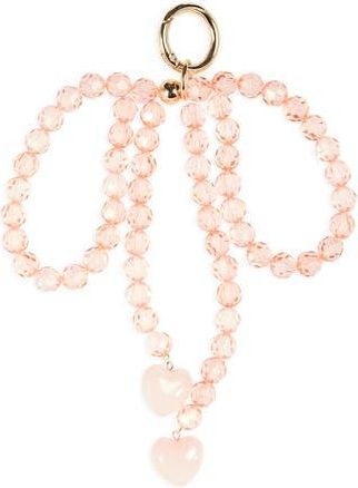 Leith Faceted Beaded Bow Bag Charm in Pink Multi- Gold at Nordstrom Rack