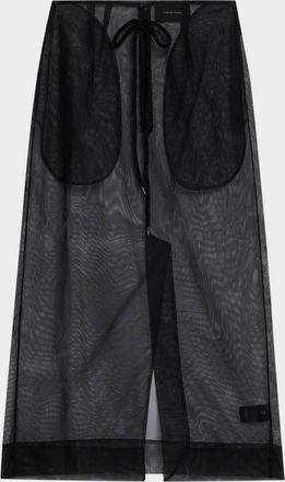 Simone Rocha Sheer Tulle Midi Skirt