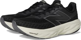New Balance Womens Fresh Foam X 1080 V14 Running Shoe, Black/Phantom/Sea Salt, 10.5 X-Wide