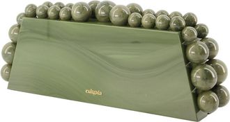 Cult Gaia Aurelia Clutch - Green