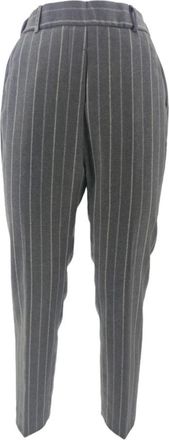 PESERICO Rechte Broek - Dames - Straight fit broeken - Grijs - 3XL - Broeken