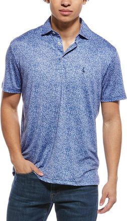 Tailorbyrd Tailorbyrd Abstract Maze Printed Performance Polo Shirt