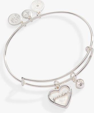 Alex and Ani Grandma Mother of Pearl Bangle in Silver at Nordstrom
