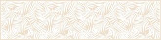DecoChic Alfombras vin&iacute;licas hojas tropicales arena 48x198 cm