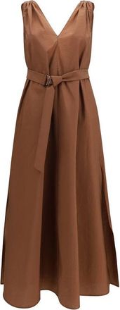 Brunello Cucinelli Brown Polyamide Casual Womens Dress