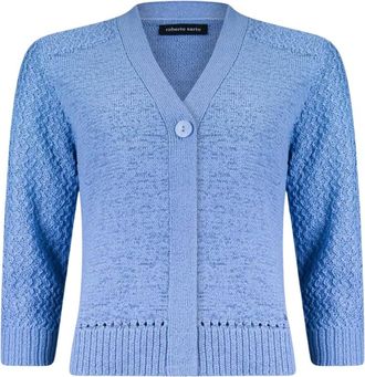 Roberto Sarto Dames, Truien, Blauw, Maat: 2XL Katoen