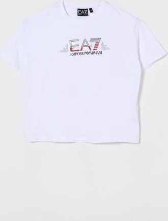 Emporio Armani T-shirt in cotone con logo Ea7