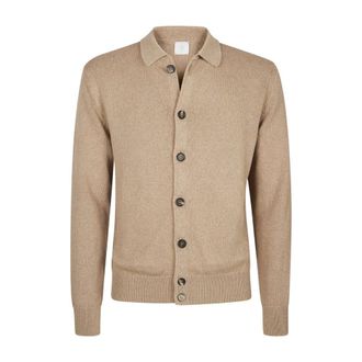 Eleventy Maglia Giubbino Bottoni - male - Eleventy - Cardigans - Brown - 2XL - Knitwear
