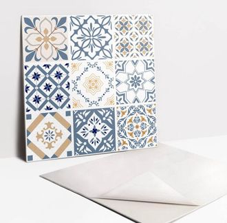 Tulup Pannelli da Parete Autoadesivi - Decorativi - Parete Piastrelle - 9 Pezzi Piastrelle - 9x30x30 cm - Mosaico Ornamentale