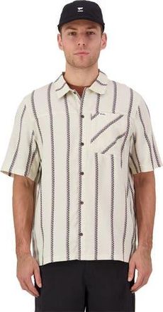 Mons Royale At Merino Short-Sleeve Shirt - Mens in Bone Stripe at Nordstrom, Size Xx-Large