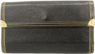 Louis Vuitton Noir Long Wallet (Tri-Fold) (Pre-Owned)