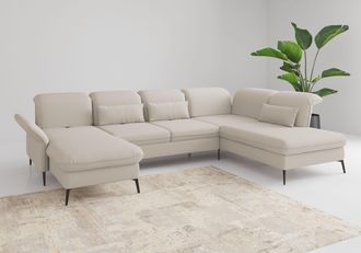 Sit&more Wohnlandschaft »Emely, inkl. Sitztiefenverstellung« wahlweise mit Bettfunktion,Bettkasten,Kopf- & Armteilverstellung