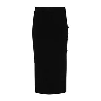 Versace Jeans Couture Dames, Rokken, Zwart, Maat: M Viscose