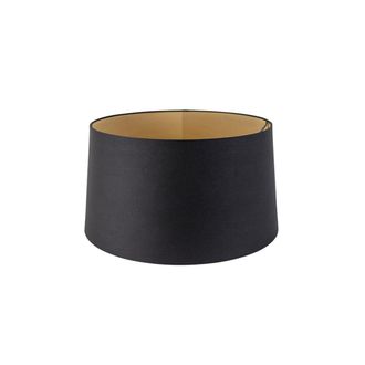 QAZQA Pantalla algod&oacute;n negro/oro 40/45/25