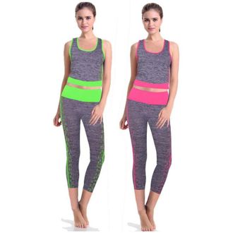 Trade Shop Trade Shop - Ch&aacute;ndal De Yoga Talla &Uacute;nica Tejido El&aacute;stico Media Pierna Gimnasio Fitness Camiseta De Tirantes