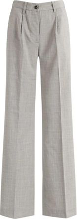 Nine In The Morning Blenda Straight Coulisse - Dames - Straight fit broeken - Grijs - W26 - Broeken