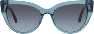 Fossil Grey Petrol Cat Eye Ladies Sunglasses FOS 2125/S 0VGZ/I7 52