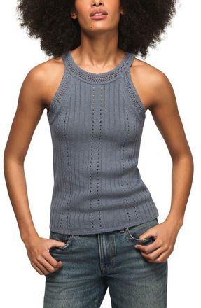 Lucky Brand Pointelle Sweater Tank in Flint Stone at Nordstrom, Size X-Small