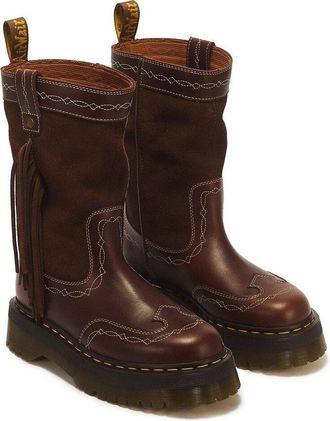 Dr. Martens Leren laarzen, Fringe Mid Pull On