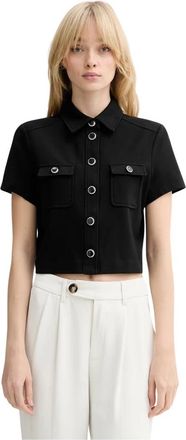 Guess Olga Shirt - Dames - Overhemden - Zwart - L - Overhemden