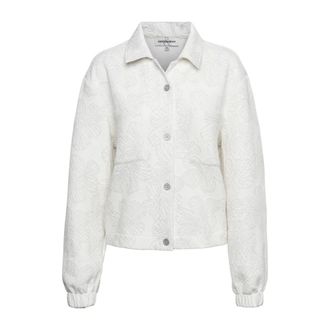 &Co Woman Ziga Jas - Dames - Jassen - Wit - Maat: 2XL Katoen