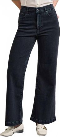 Frame Denim Le Slim Palazzo Wide Hem Jean In Eightball