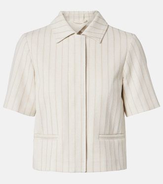 Max Mara Striped cotton jacket