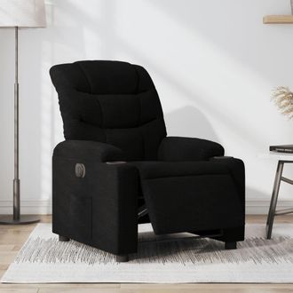 vidaXL Vidaxl - Sill&oacute;n Reclinable El&eacute;ctrico De Tela Negro