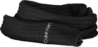 Calvin Klein Winter Scarves - Dames - Wintersjaals - Zwart - ONE Size - Katoen - Accessoires