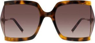 Carolina Herrera HER 0216/G/S Asian Fit LVL/HA Womens Sunglasses Tortoiseshell Size 61