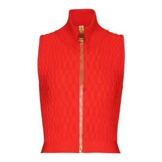 Balmain Mujer, Camisetas, Rojo, Talla: S