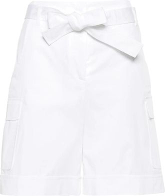 Eleventy Bermuda Shorts - Dames - Korte Broeken - Wit - M - Katoen - Korte Broeken