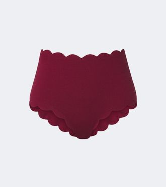 Marysia Swim Santa Monica scalloped bikini bottoms