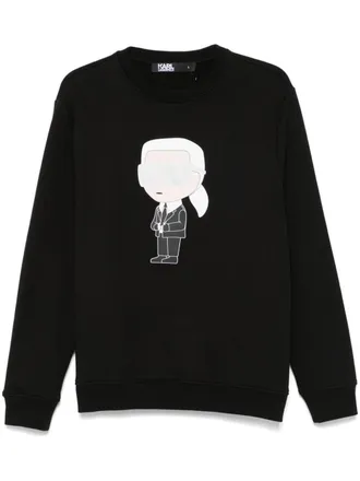 Karl Lagerfeld Ikonik Karl crew-neck sweatshirt - men - Cotton - S - Black
