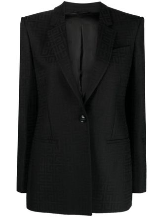 Givenchy 4G jacquard wool blazer - Black