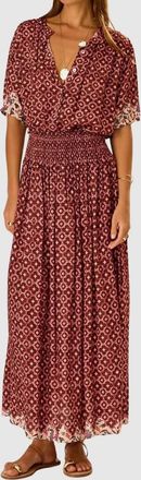 Natalie Martin Bella Midi Skirt In Mosaic Spice