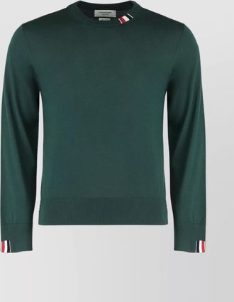 Thom Browne round neck virgin wool sweater