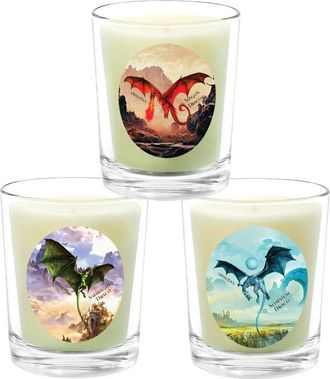 Qualitas 3Pc Candle Set - Blood Dragon, Emerald Dragon, & Dream Dragon