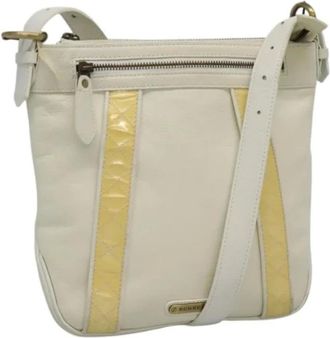 Burberry Pre-owned borse di pelle a tracolla - - Pre-owned - Donna - Bianco - ONE SIZE