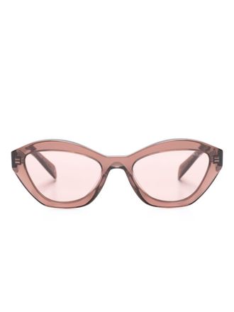 Prada Zonnebril met cat-eye montuur - Bruin