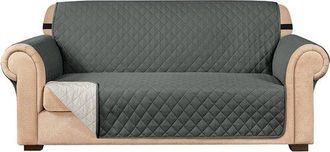 OEM Funda De Sof&aacute; Reversible - Funda Para Muebles Apta Para Mascotas Con Banda El&aacute;stica, Impermeable (gris Oscuro)